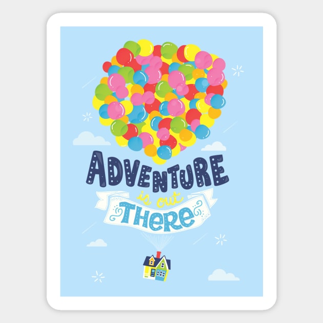Adventure is out there Sticker by risarodil
